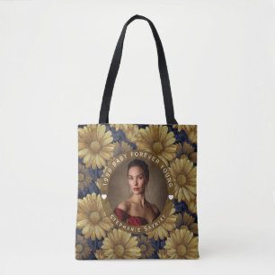 Bolsa Tote Celebração de Aniversário Feminino Chic Daisy