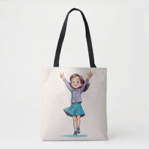 Bolsa Tote Celebração Joyful Girl: O Triunfo da Infância Cart