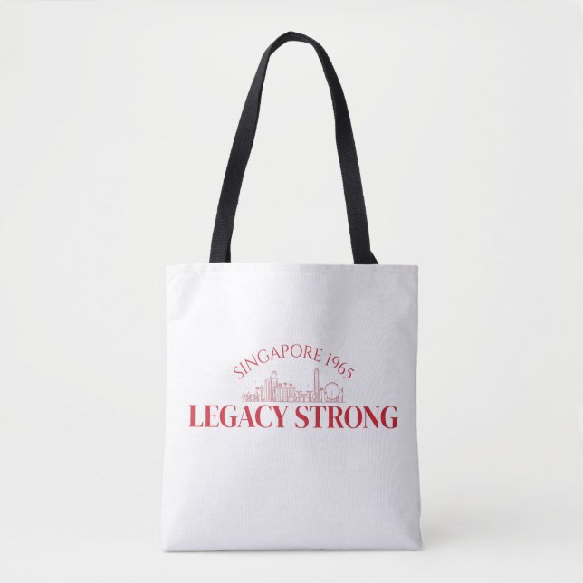 Bolsa Tote Celebração Majulah Singapura (Frente)