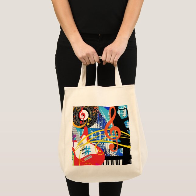 Bolsa Tote Celebrando Música (Frente (produto))