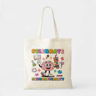Bolsa Tote Celebrar a Neurodiversidade, a Inclusão Cerebral F