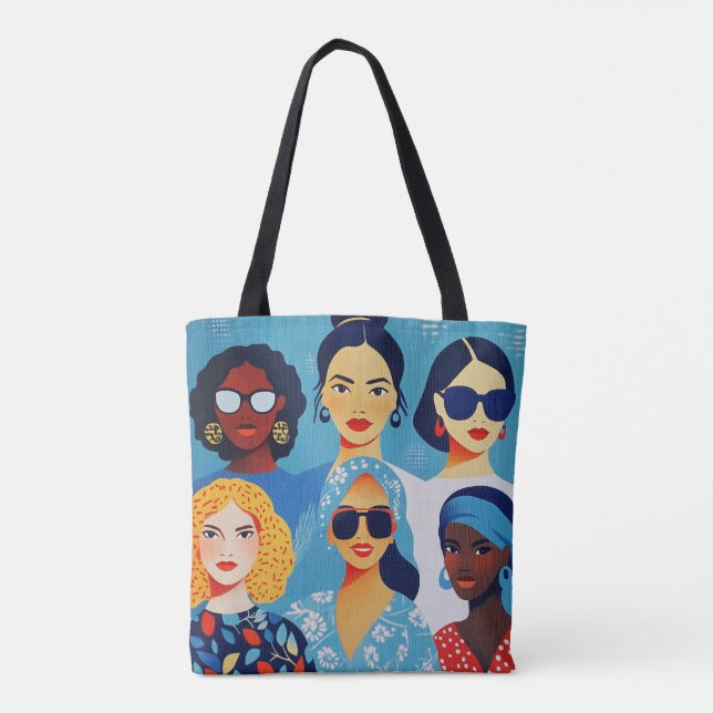 Bolsa Tote Celebrar mulheres poderosas | Amigos | Para ela (Verso)