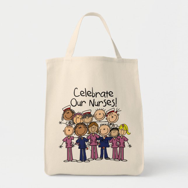 Bolsa Tote Celebrar Nossas Enfermeiras (Frente)