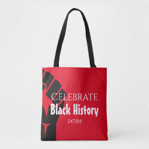 Bolsa Tote CELEBRATE BLACK HISTORY 247365 Personalised Red