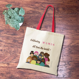 Bolsa Tote Celebrating women all over the world tote bag