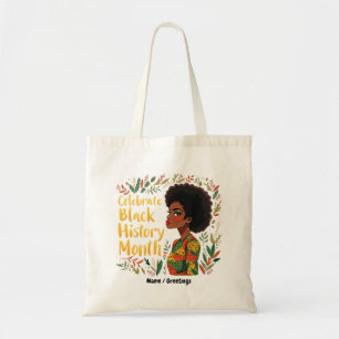 Bolsa Tote Celebre o Mês da História Negra Honre Afro-America