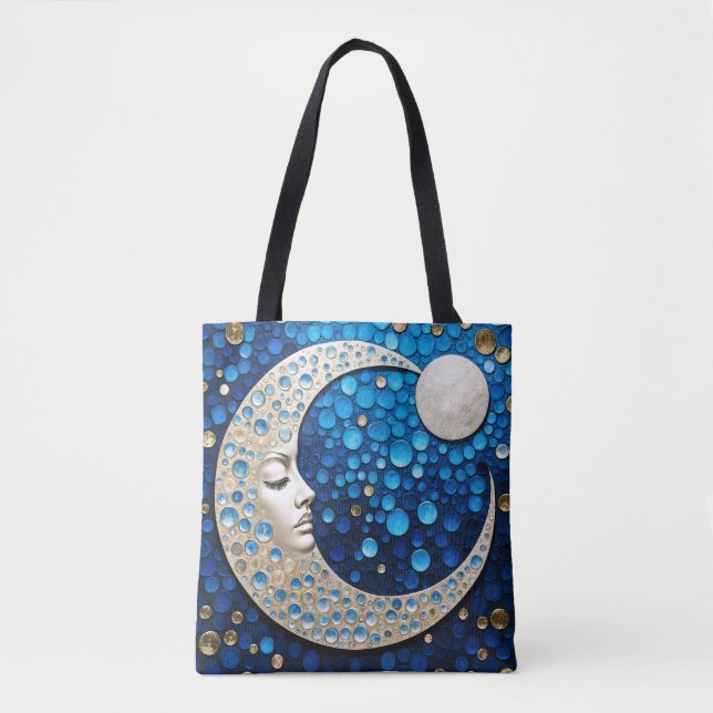Bolsa Tote Celeste: Mulher na Lua (Frente)