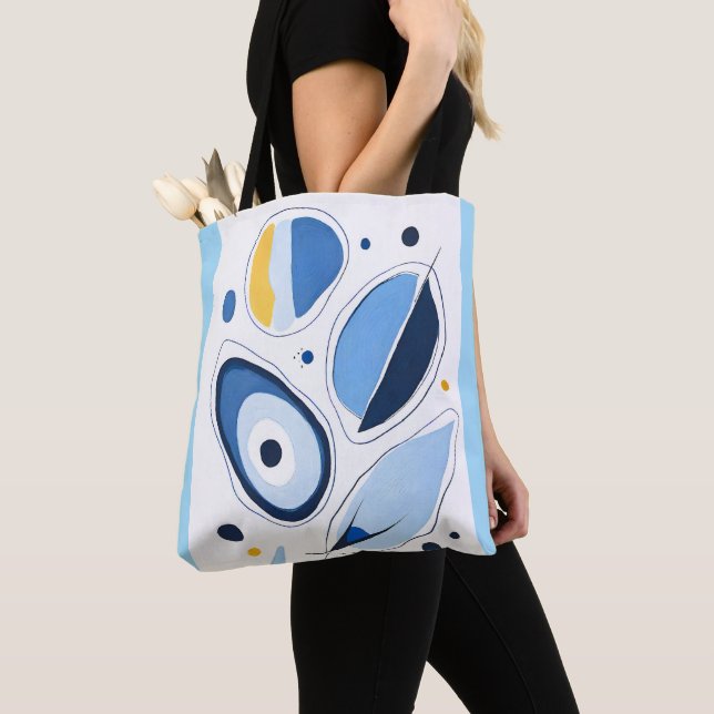 Bolsa Tote Celestial Orb Odyssey Abstrato (Close Up)