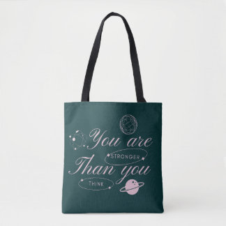 Bolsa Tote Celestial "Você é Mais Forte Do Que Você Pensa"
