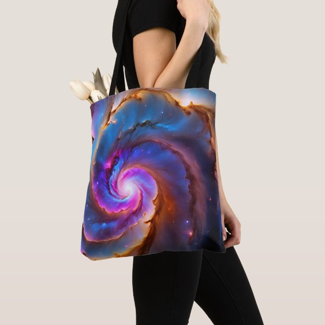 Bolsa Tote "Celestium" - Nebulosa e Galáxias (Close Up)