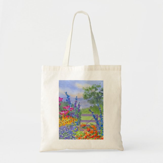Bolsa Tote Celia Thaxter Garden na ilha de Shoals Tote Bag (Frente)