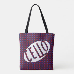 Bolsa Tote Cello Oval Rough Text