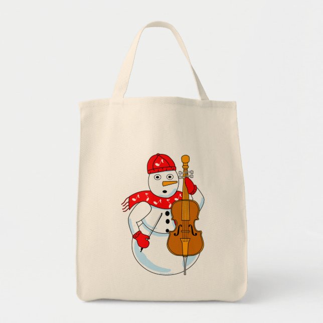 Bolsa Tote Cello Snowman (Frente)