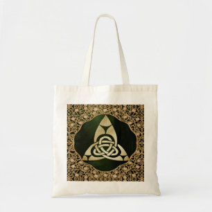 Bolsa Tote Celtic Trinity Knot on Forest Shadows