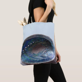 Bolsa Tote Célula do Mar Natural Moderna em Azul