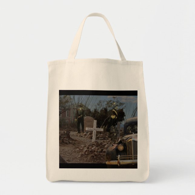Bolsa Tote Cemitério assombrado em tombstone (Frente)