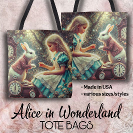 Bolsa Tote Cena Artística do Mundo das Maravilhas Boho Vintag