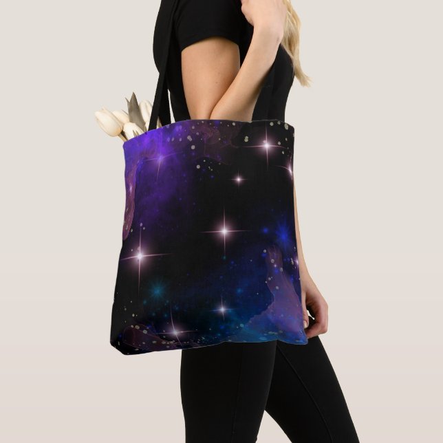 Bolsa Tote Cena Celestial de Aquarela Whimsy (Close Up)