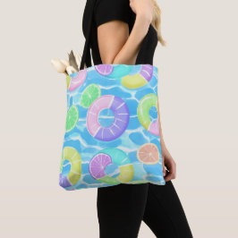BOLSA TOTE CENA COLORIDA DE VERÃO E TEMA DE PRAIA