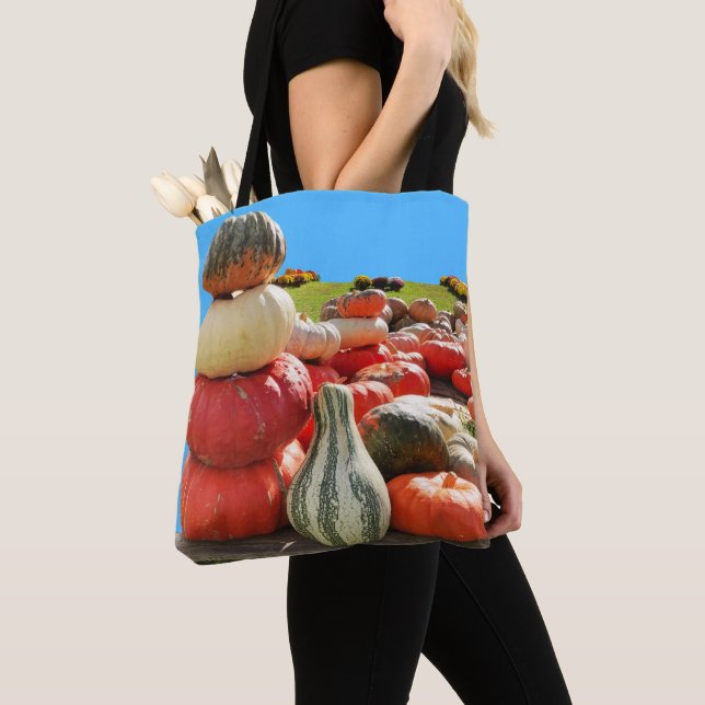 Bolsa Tote Cena de Autumn Pumpkins (Close Up)