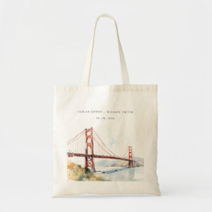 Bolsa Tote Cena de Casamento da Ponte Golden Gate de São Fran