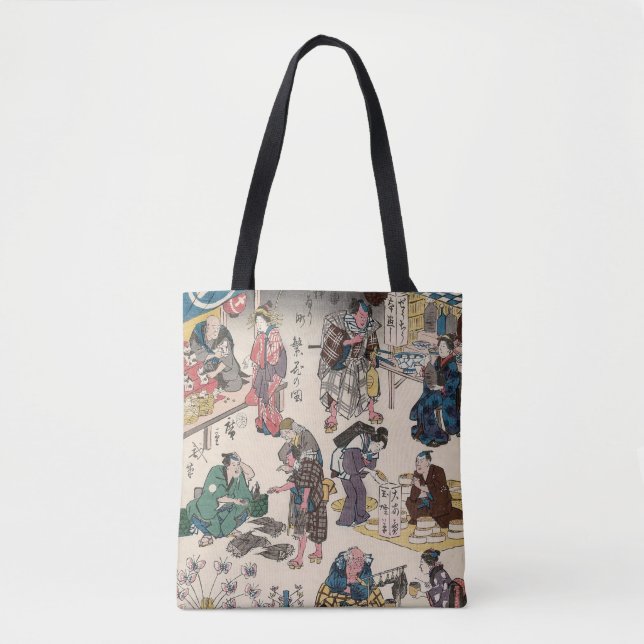 Bolsa Tote Cena de Mercado Japonesa (Frente)