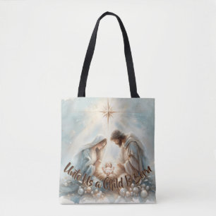 Bolsa Tote Cena de Natividade da Sagrada Família Radiante