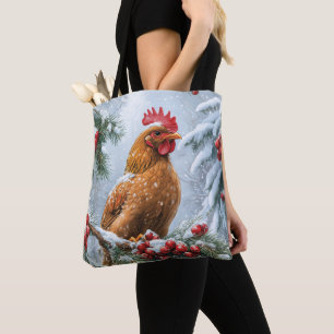 Bolsa Tote Cena de neve com frango