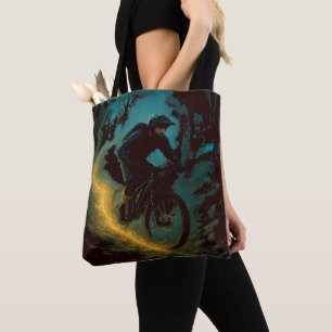 Bolsa Tote Cena de Trilha de Aventura de Bicicleta de Montanh