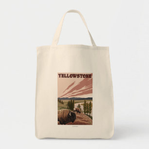 Bolsa Tote Cena de YellowstoneBison