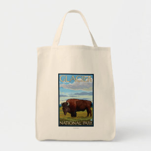 Bolsa Tote Cena do bisonte - parque nacional de geleira, TA