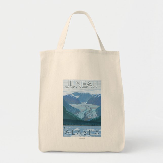 Bolsa Tote Cena Glacier - Juneau, Alaska (Frente)