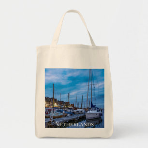 Bolsa Tote Cena noturna tradicional da cidade pesqueira