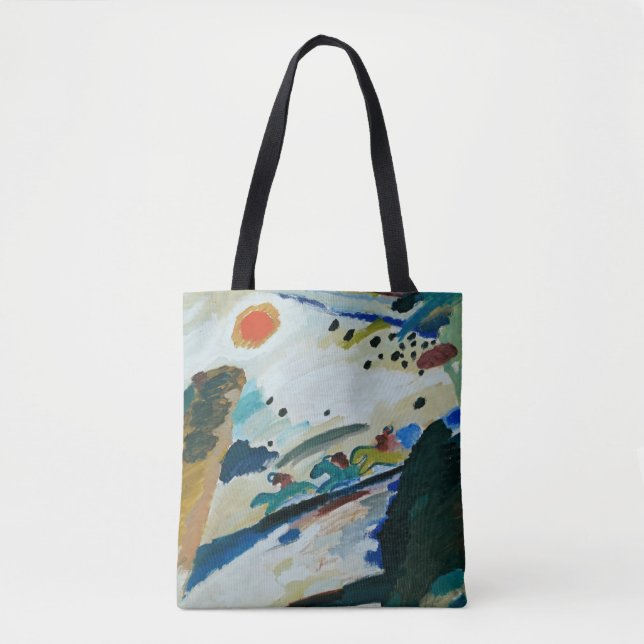Bolsa Tote Cena Romântica por Wassily Kandinsky (Frente)