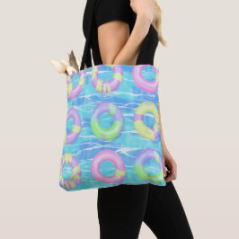 BOLSA TOTE CENA TEMÁTICA DE VERÃO E PRAIA COLORIDA