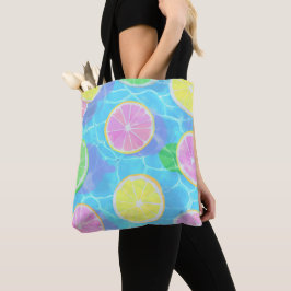 BOLSA TOTE CENA TEMÁTICA DE VERÃO E PRAIA COLORIDA