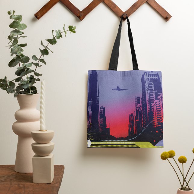 Bolsa Tote Cena Urbana Em Dusk (Criador carregado)