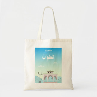 Bolsa Tote Cenário da Cidade de Tetouan – Marrocos Ilustrado