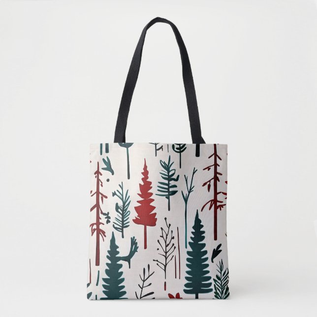 Bolsa Tote Cenário minimalista de abstrato de outono (Frente)