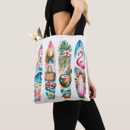 BOLSA TOTE CENAS COM PINCELADAS TEMÁTICAS DE VERÃO