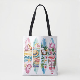 BOLSA TOTE CENAS COM PINCELADAS TEMÁTICAS DE VERÃO