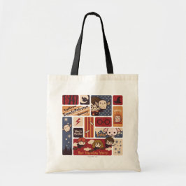 Bolsa Tote Cenas de Desenhos do Harry Potter Padrão