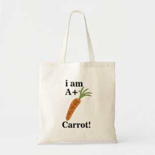 Bolsa Tote Cenoura Eu sou uma Cenoura Engraçada A+