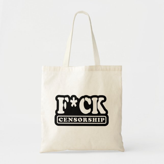 BOLSA TOTE CENSURA F*CK (Frente)