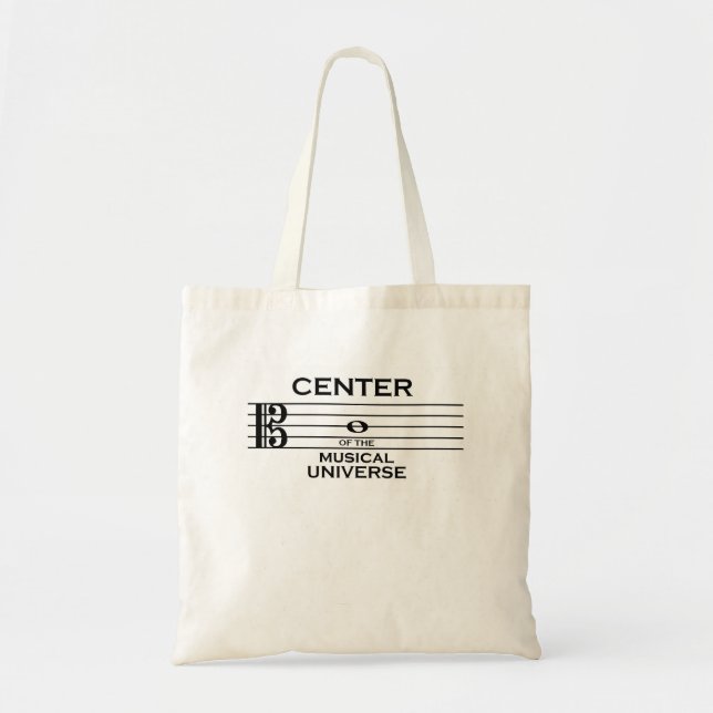 Bolsa Tote Centro do Universo Musical Alto Clef Design (Frente)