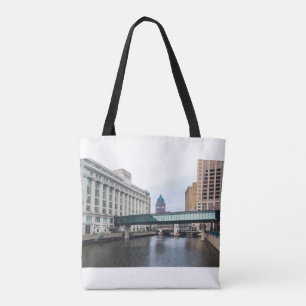 Bolsa Tote centro milwaukee riverfront e arquitetura
