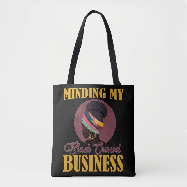 Bolsa Tote CEO African AMERICAN Small Business (Frente)