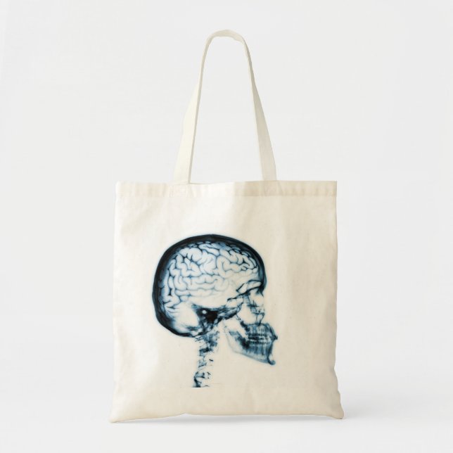 BOLSA TOTE CÉREBRO CRUZADO - AZUL (Frente)