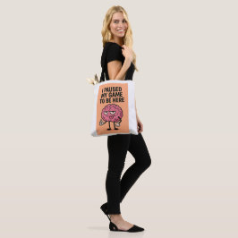 Bolsa Tote "Cérebro de Jogo em Pausa - Modo de Jogos Ativado"