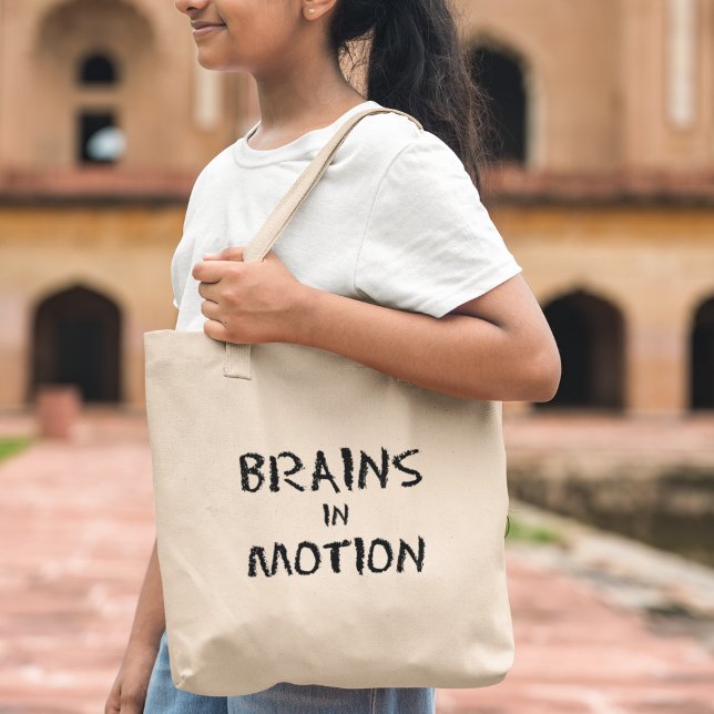 Bolsa Tote Cérebros em Movimento Presente de Graduação para E (Shop now and elevate your intellect with every step you take!)